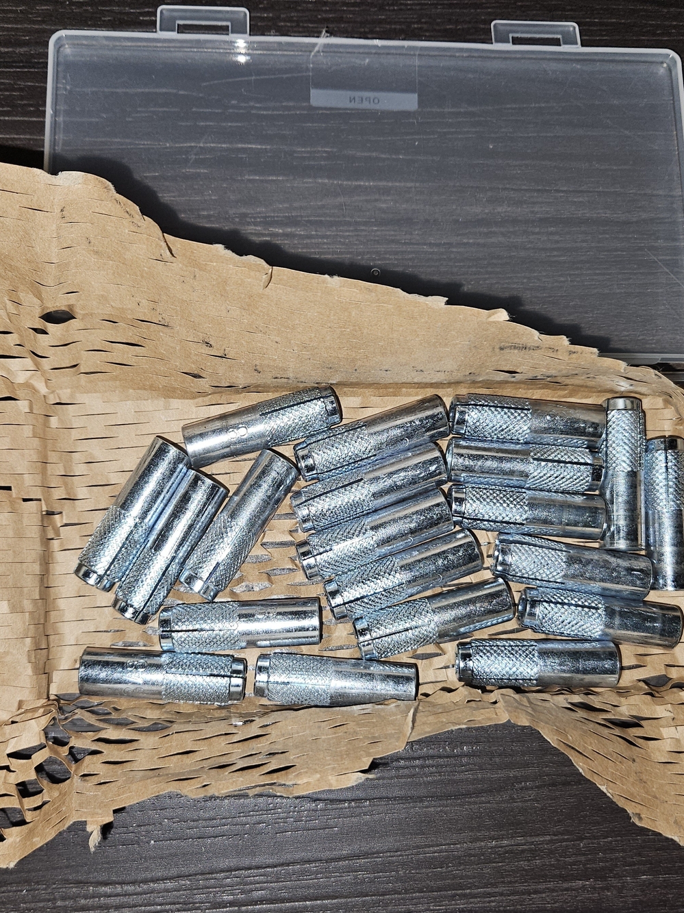 Metal Expansion Anchor Bolts - Silver - Pack of 20